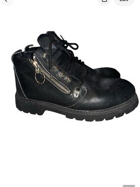 Harley Davidson Duel Zip leather Women's motorcycle boot